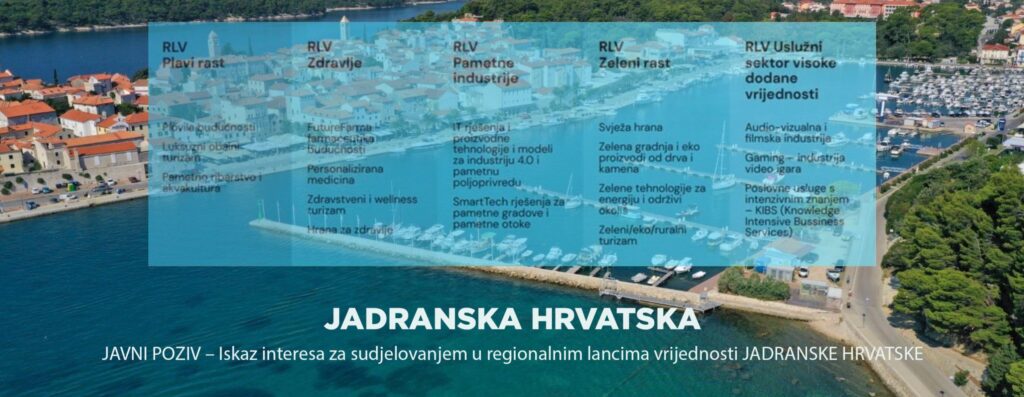 Prijavite se u Regionalne lance vrijednosti Jadranske Hrvatske