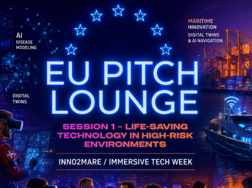 INNO2MARE predstavljen na Immersive Tech Week 2026 u Rotterdamu: PRIGODA sudjelovala u EU Pitch Loungeu među 12 Horizon Europe projekata