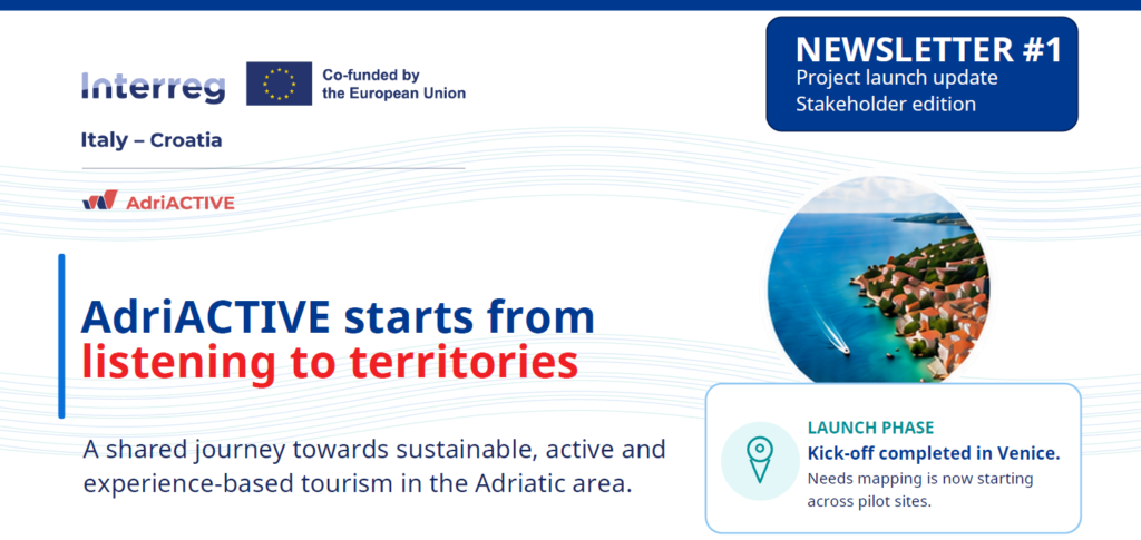 Objavljen prvi newsletter projekta AdriACTIVE